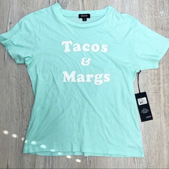 Wildfox Tacos & Margs Short Sleeve T-Shirt Sz Small - Picture 10 of 10